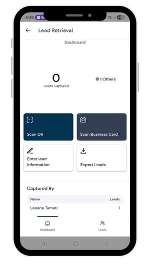 Exhibitor lead capture