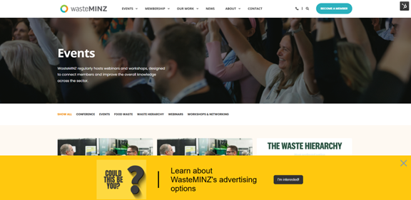 Website banner